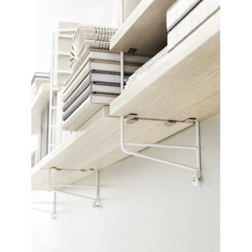 Pack 2 portants muraux 75 x 30 cm - Blanc